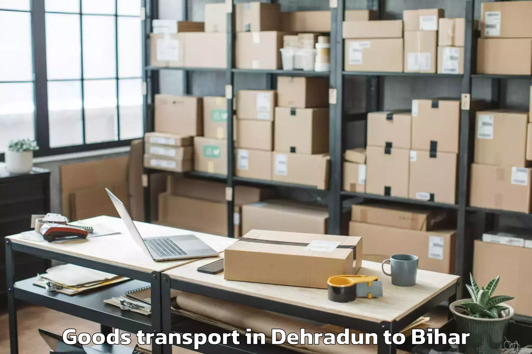 Easy Dehradun to Pratapganj Goods Transport Booking